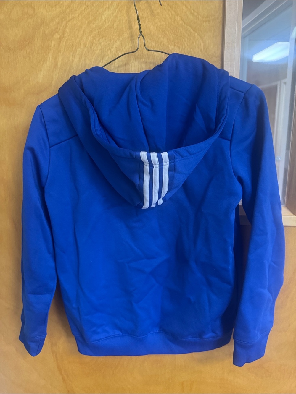 adidas Kids Royal Blue NY Knicks Half-Zip Hoodie - Boys M 10/12 - Picture 5 of 6